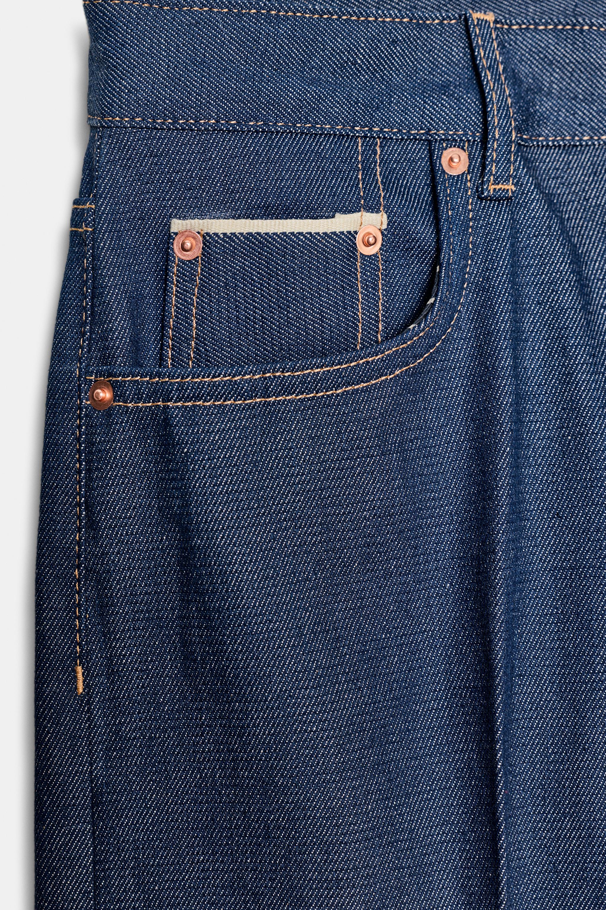 ZW COLLECTION SELVEDGE LOW-RISE JEANS